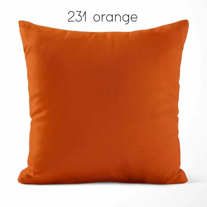 Additional Image for Orange Cotton Pillow Covers | Euro Shams & Custom Sizes