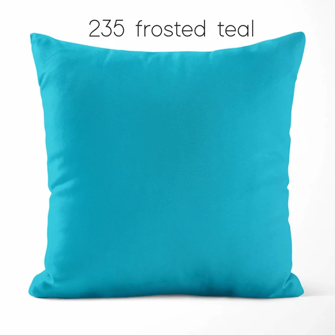 Additional Image for Aqua Teal Blue Cotton Pillow Covers | Euro Shams & Custom Sizes