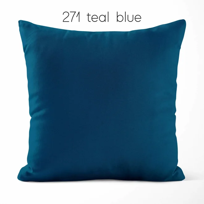 Additional Image for Aqua Teal Blue Cotton Pillow Covers | Euro Shams & Custom Sizes