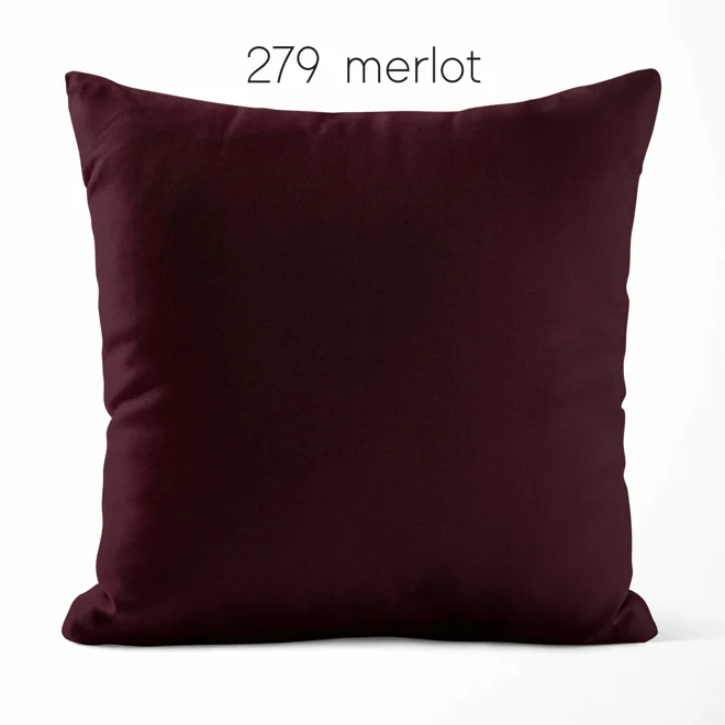 Additional Image for Burgundy Red Cotton Pillow Covers | Euro Shams & Custom Sizes