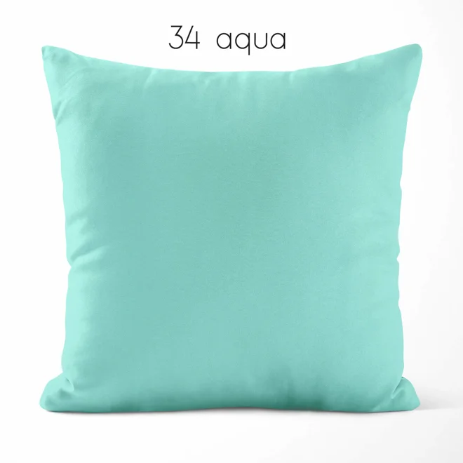 Additional Image for Aqua Teal Cotton Pillow Covers | Euro Shams & Custom Sizes