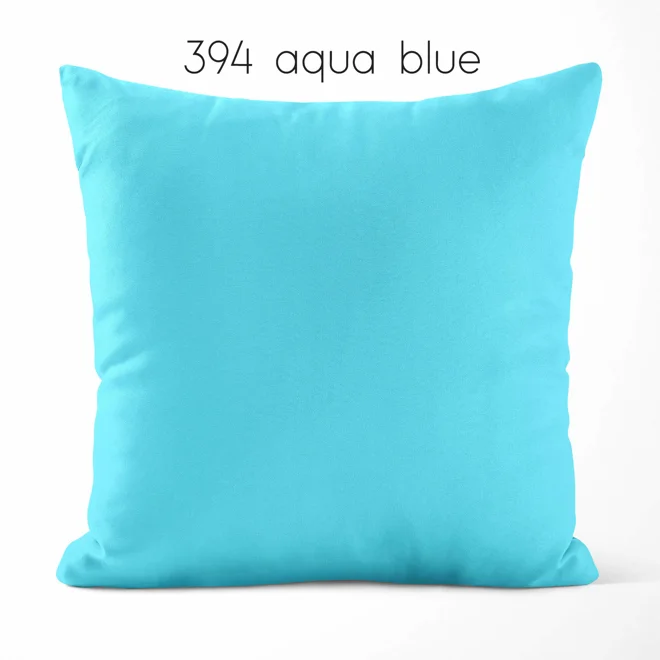 Additional Image for Aqua Teal Blue Cotton Pillow Covers | Euro Shams & Custom Sizes