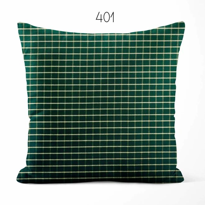 Additional Image for Green and Tan Plaid Pillow Covers | Euro Shams & Custom Sizes
