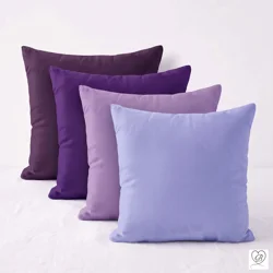 Purple and Lavender Cotton Pillow Covers | Euro Shams & Custom Sizes