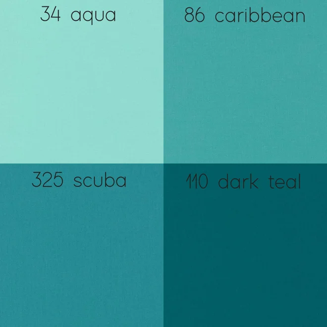 Additional Image for Aqua Teal Cotton Pillow Covers | Euro Shams & Custom Sizes