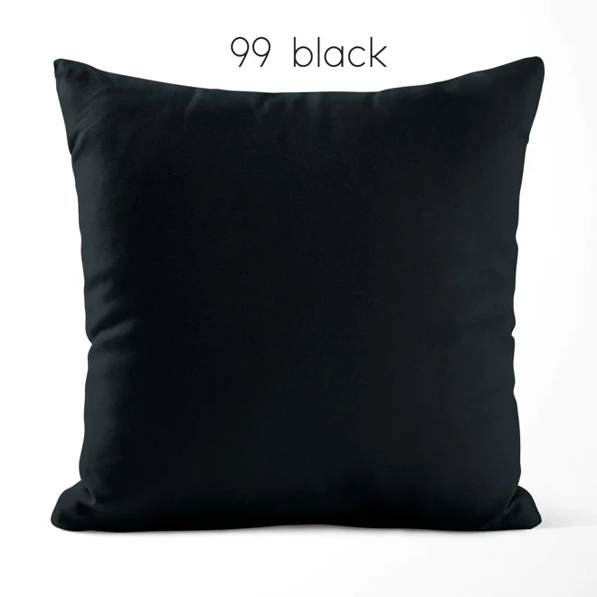 Additional Image for Dark Gray and Black Cotton Pillow Covers | Euro Shams & Custom Sizes