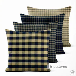 Black and Tan Plaid Pillow Covers | Euro Shams & Custom Sizes