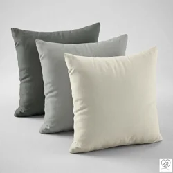 Gray Cotton Pillow Covers | Euro Shams & Custom Sizes