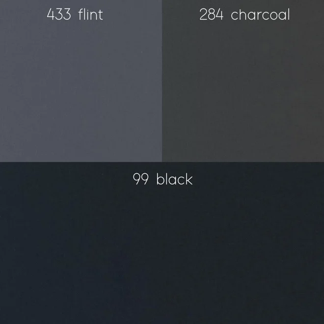 Additional Image for Black & Dark Gray Cotton Cafe Curtains: Custom Sizes