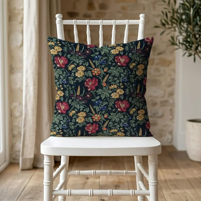 Additional Image for Wildflowers & Wheat Floral Pillow Covers: Euro Shams and Lumbar
