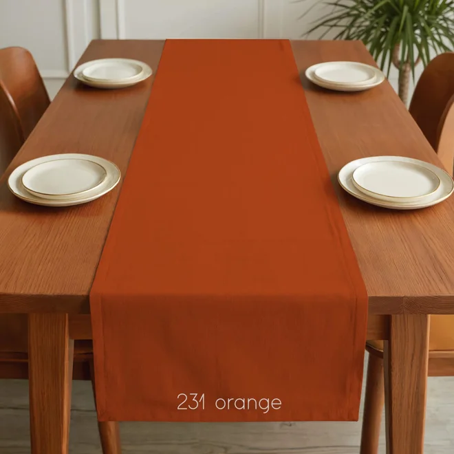 Additional Image for Orange & Rust Cotton Table Runners, Placemats, and Napkins