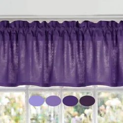 Purple & Lavender Cotton Valance: Custom Size