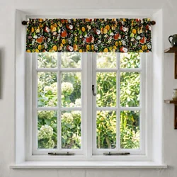 Fruit Medley Kitchen Valance: Apples, Pears, & Oranges