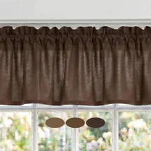 Brown Cotton Valances, Custo..