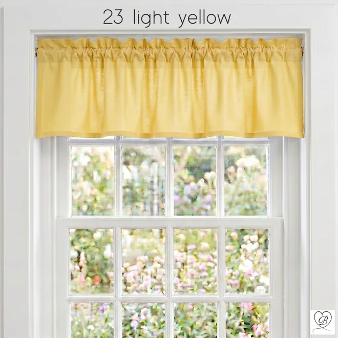 Additional Image for Yellow & Gold Cotton Valances: Custom Sizes