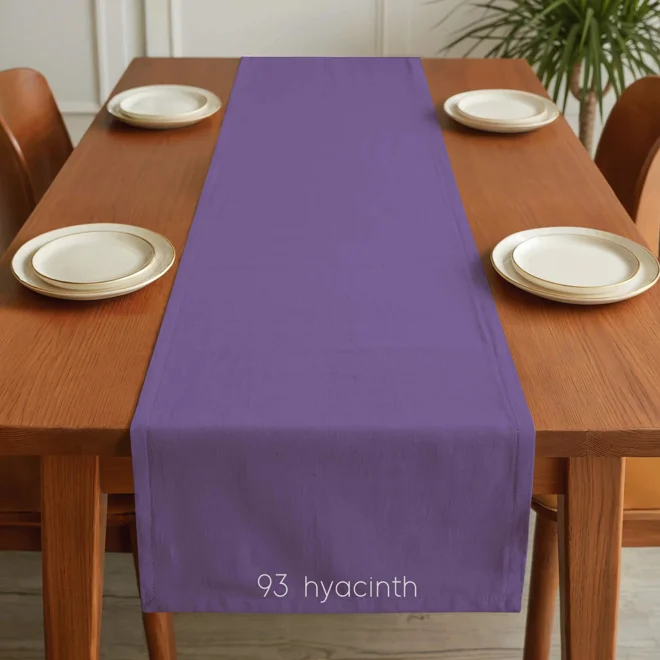 Additional Image for Purple & Lavender Cotton Table Runner, Placemats, and Napkins