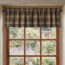 Brown, Black, & Tan Valances: Rustic Country