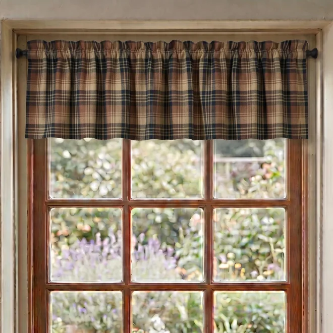 product Image for Brown, Black, & Tan Valances: Rustic Country