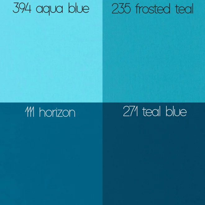Additional Image for Aqua Teal Blue Cotton Valances, Custom Sizes