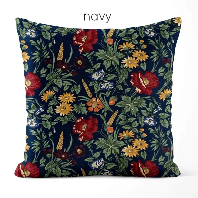 Additional Image for Wildflowers & Wheat Floral Pillow Covers: Euro Shams and Lumbar
