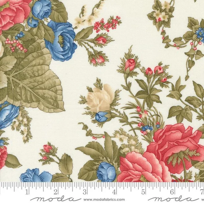 Additional Image for Cottage Rose Table Runner, Placemats, Napkins - Cream