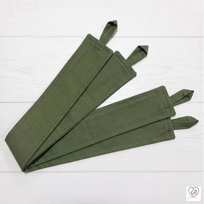 Additional Image for Dark Green Cotton Cafe Curtains: Custom Sizes