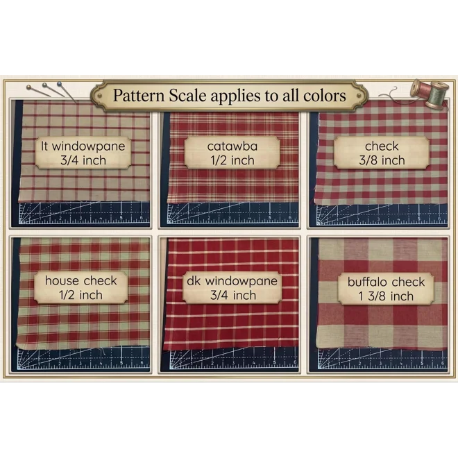 Additional Image for Brown & Tan Plaid Curtains: Rustic Farmhouse Window Tiers