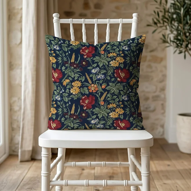 Additional Image for Wildflowers & Wheat Floral Pillow Covers: Euro Shams and Lumbar
