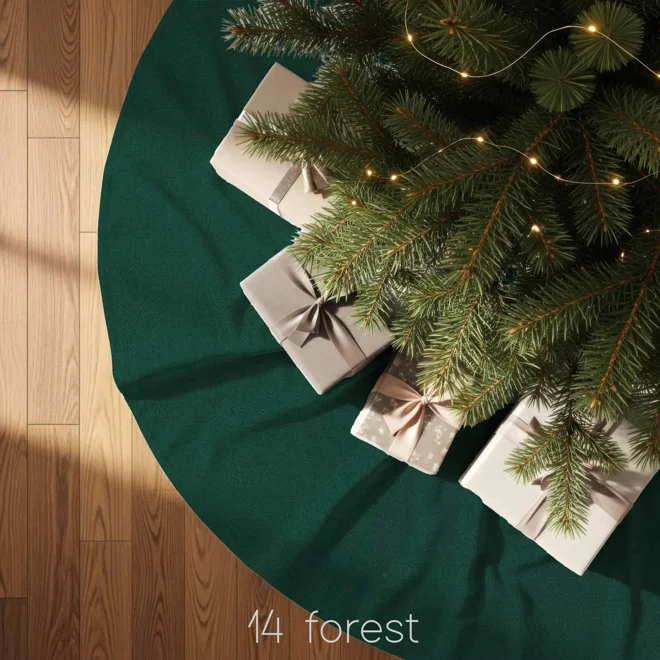 Additional Image for Dark Green Tree Skirt: Christmas  Holiday Decor