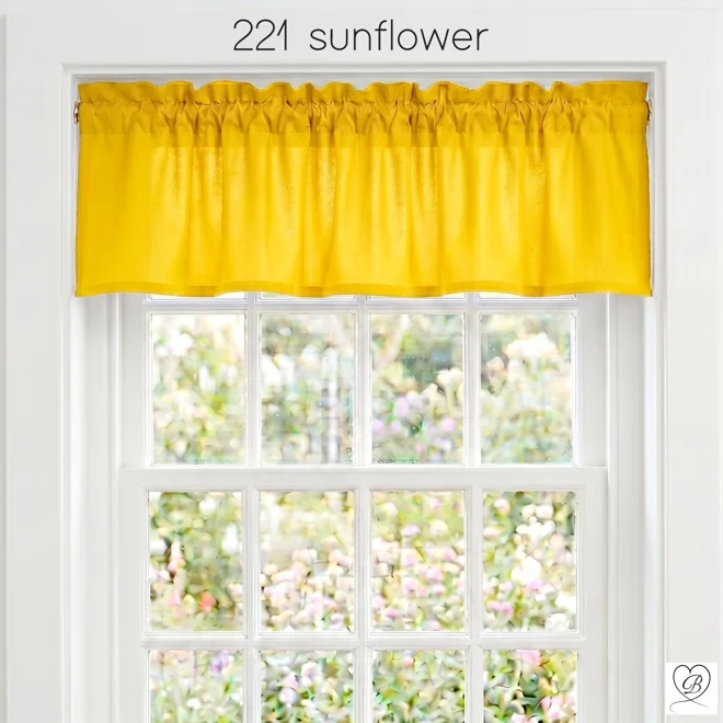 Additional Image for Yellow & Gold Cotton Valances: Custom Sizes