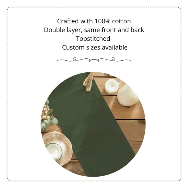 Additional Image for Peach & Coral Cotton Table Runner, Placemats, and Napkins