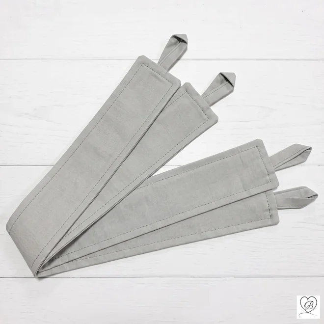 Additional Image for Gray Cotton Cafe Curtains: Custom Sizes