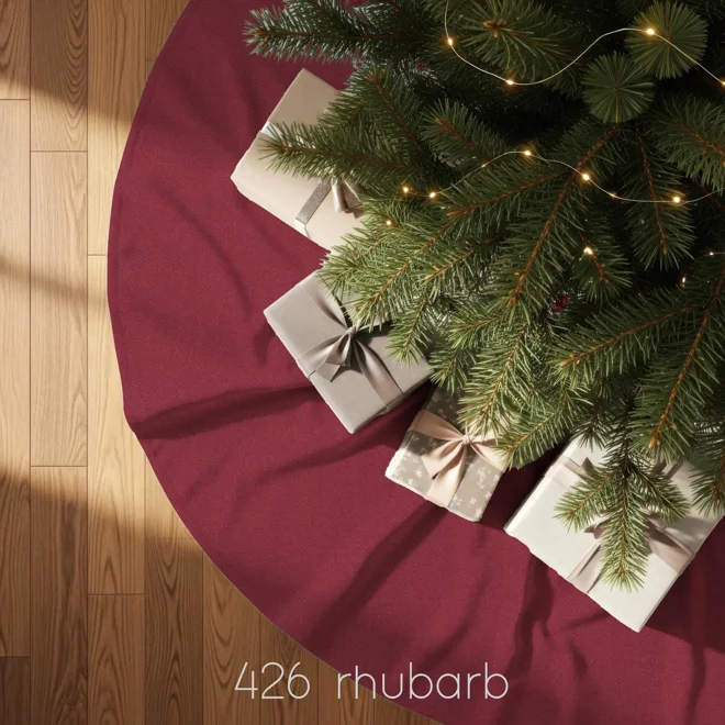 Additional Image for Burgundy Red Tree Skirt: Christmas Holiday Decor