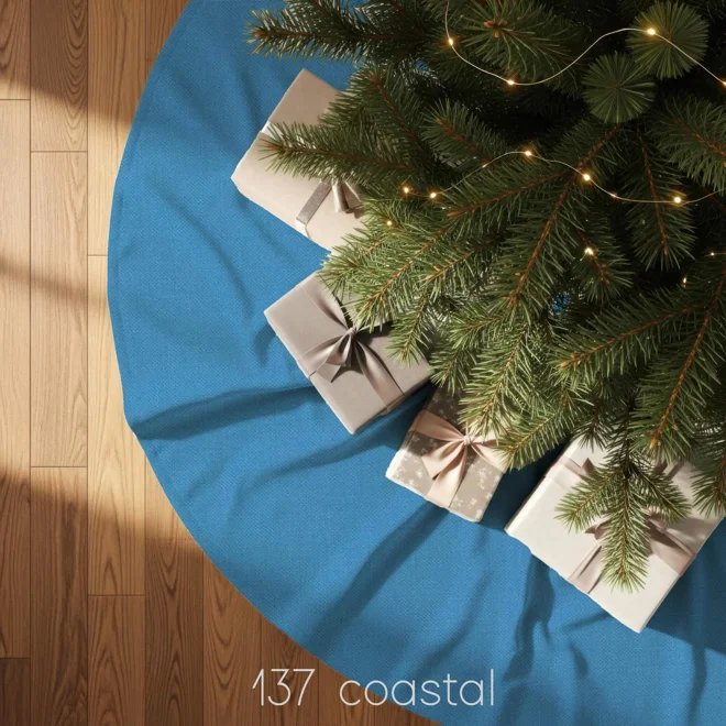 Additional Image for Blue Tree Skirt: Christmas Holiday Decor