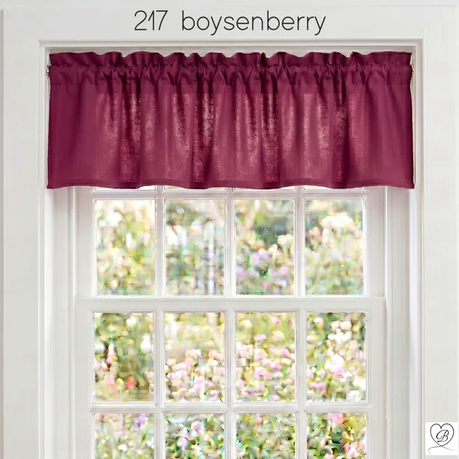 Additional Image for Berry Pink Cotton Valances, Custom Sizes