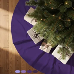 Purple Tree Skirt: Christmas Holiday Decor