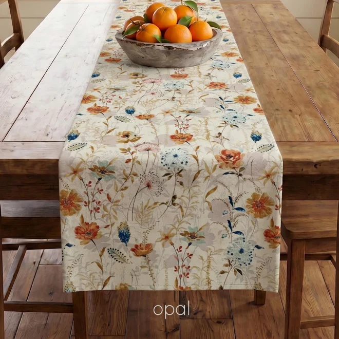 Additional Image for Floral Table Runner: Botanical Watercolor