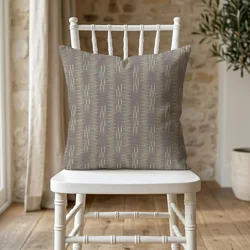 Modern Rustic Taupe Pillow Cover