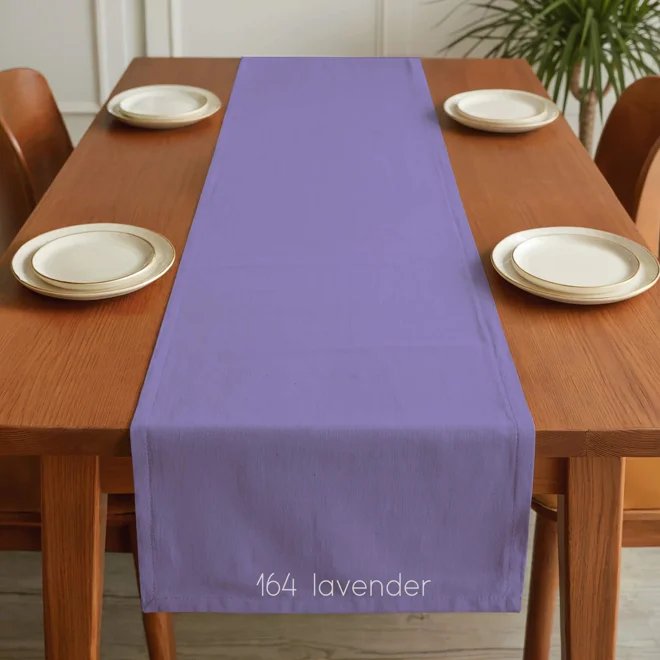 Additional Image for Purple & Lavender Cotton Table Runner, Placemats, and Napkins