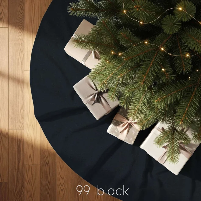 Additional Image for Black & Dark Gray Tree Skirt: Christmas Holiday Decor