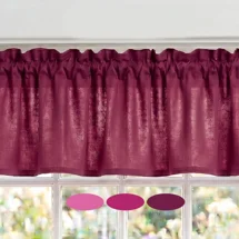 Berry Pink Cotton Valances, ..
