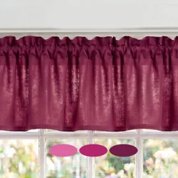 Berry Pink Cotton Valances, Custom Sizes