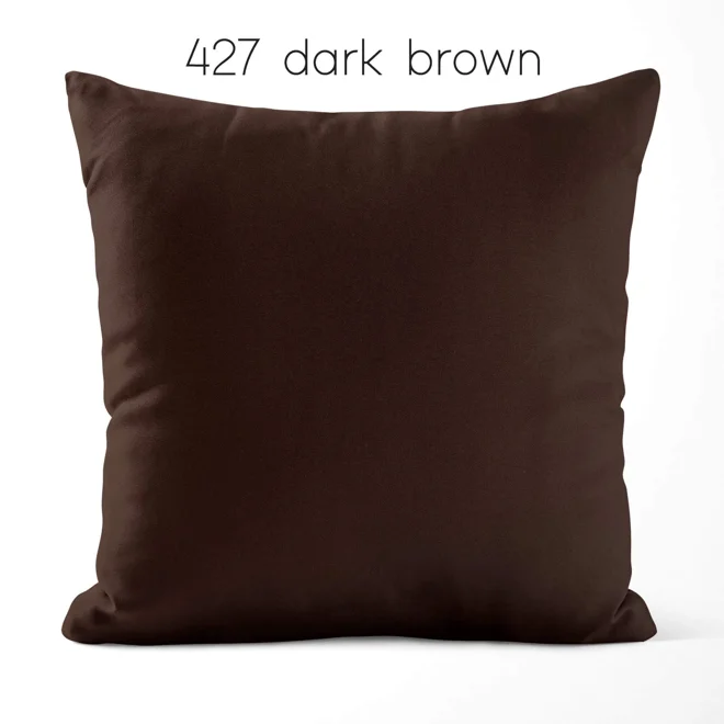 Additional Image for Brown Cotton Pillow Covers | Euro Shams & Custom Sizes
