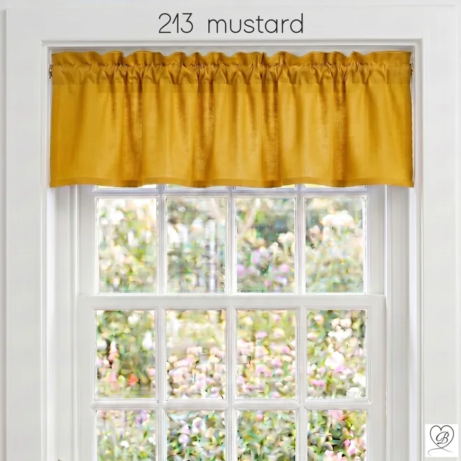 Additional Image for Yellow & Gold Cotton Valances: Custom Sizes