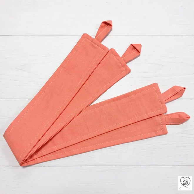 Additional Image for Peach & Coral Cotton Cafe Curtains - Custom Size