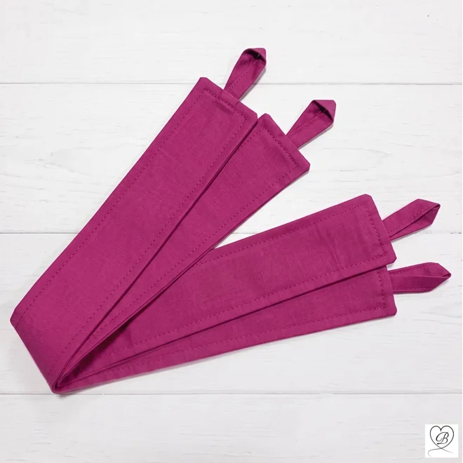 Additional Image for Berry Pink Cotton Cafe Curtains: Custom Size