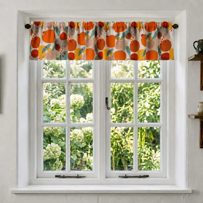 product Image for Retro Fruit Curtains: Abstract Citrus
