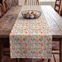 Tossed Chickens Cotton Table..