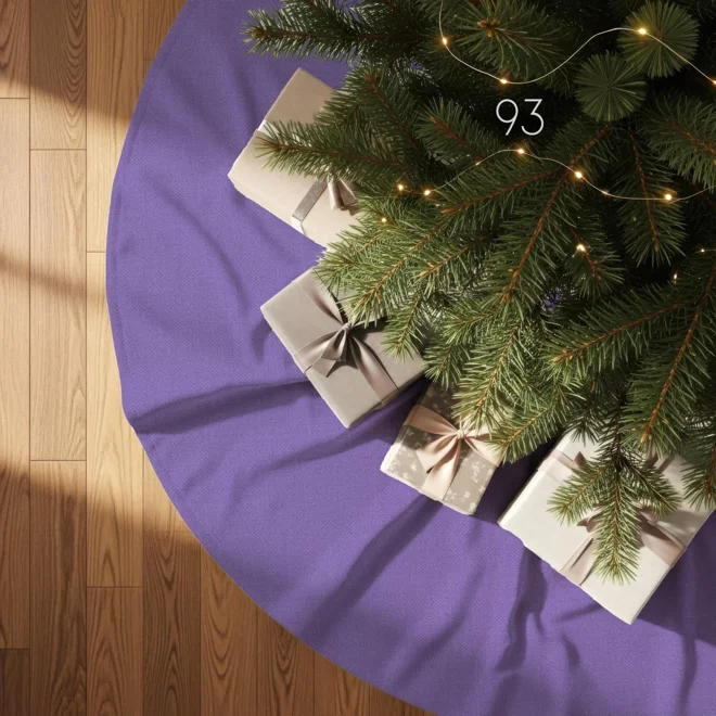 Additional Image for Purple Tree Skirt: Christmas Holiday Decor