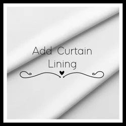 Curtain Lining Upgrade | 100% Cotton Light Filtering Lining